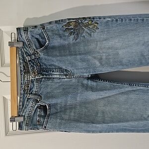 Sans limites cropped jeans with embroidery size 3